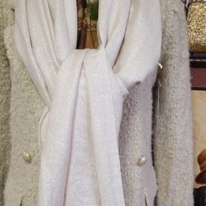 Cream Winter White Scarf